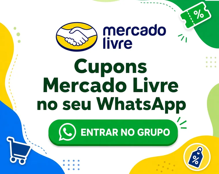 Cupons do Mercado Livre no seu WhatsApp